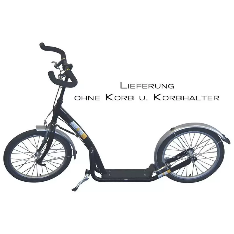 city roller 20 black with klickfix basket support attachment #1