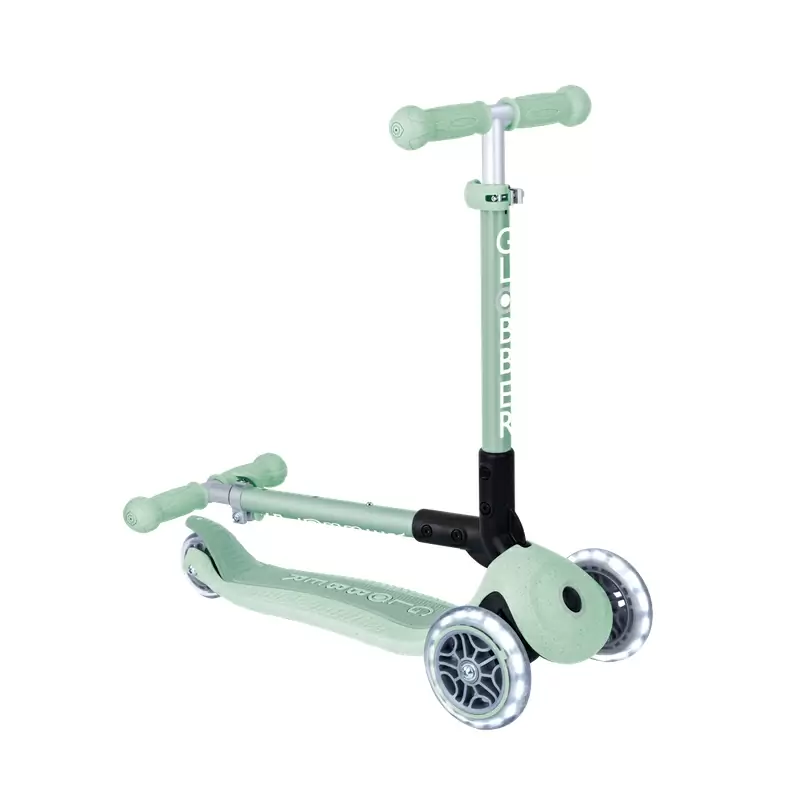 Monopattino Jr. Foldable Lights Eco Pistacchio 120/80mm #9