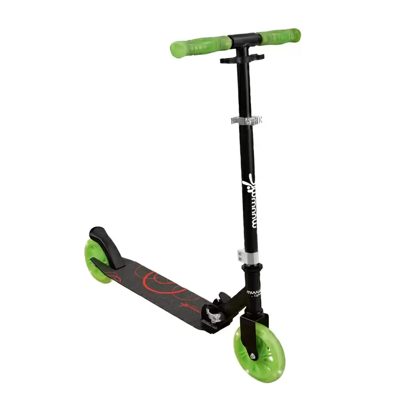 Lights All Glow Trottinette Noir/Vert Roues éclairées 145 mm #5