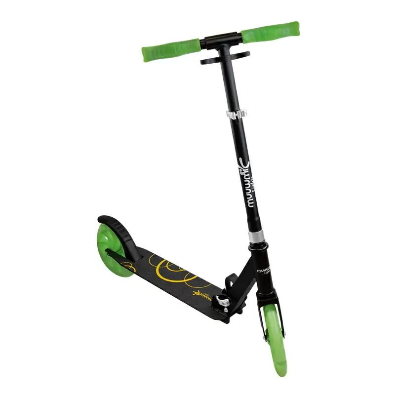 Lights All Glow Scooter Schwarz/Grün 200 mm beleuchtete Räder #1
