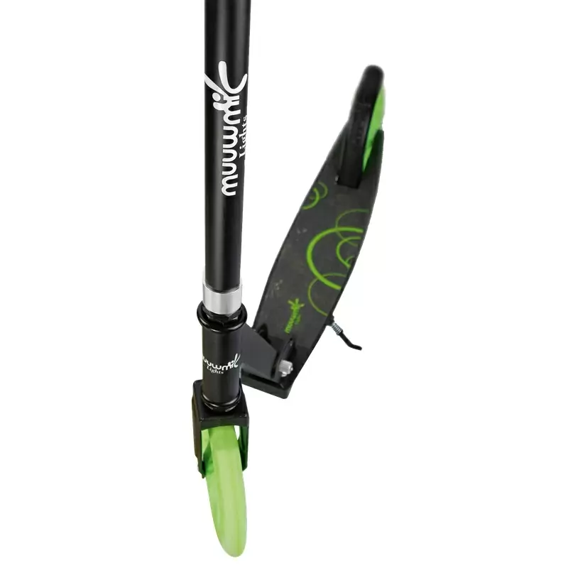 Luzes All Glow Scooter Rodas Iluminadas Pretas/Verdes 215mm #6