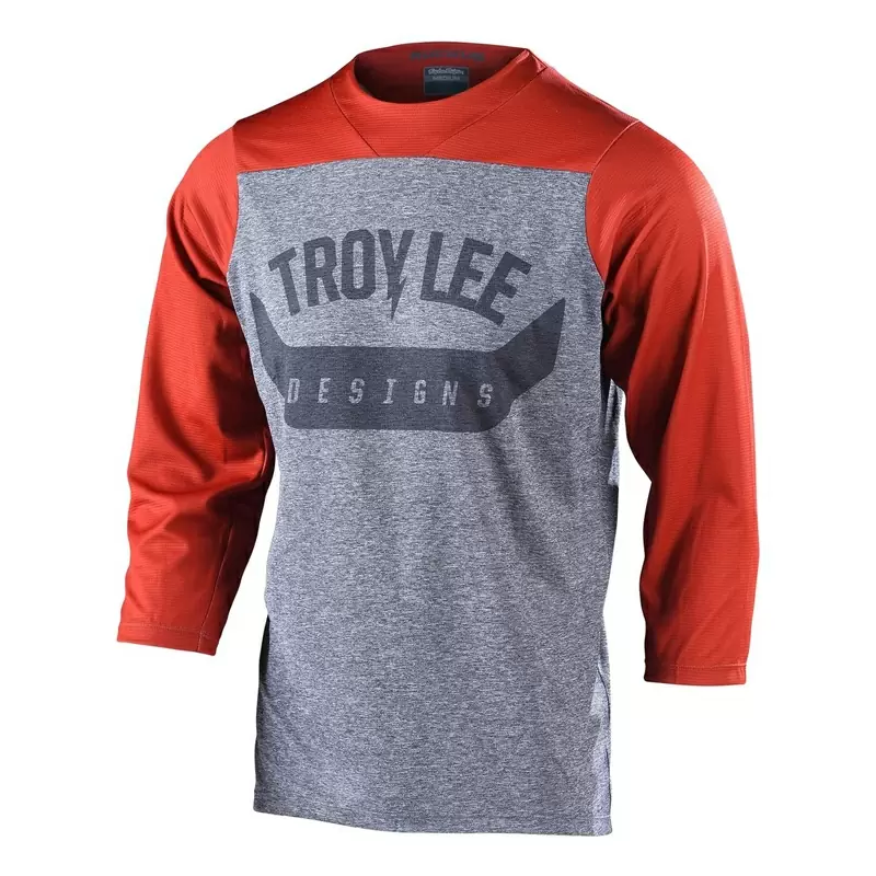 Camisa MTB de arco de tumulto com mangas vermelhas de três quartos #1