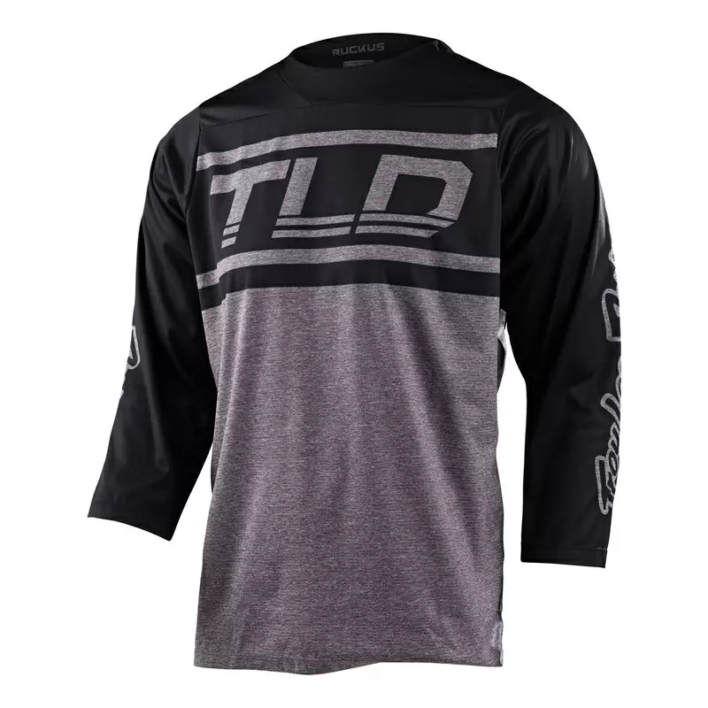 Camisa MTB Ruckus com três quartos de mangas com tamanho branco/preto s #1