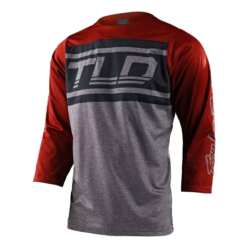 Maglia MTB RUCKUS a maniche a tre quarti ventilata grigio/rosso Taglia S #1