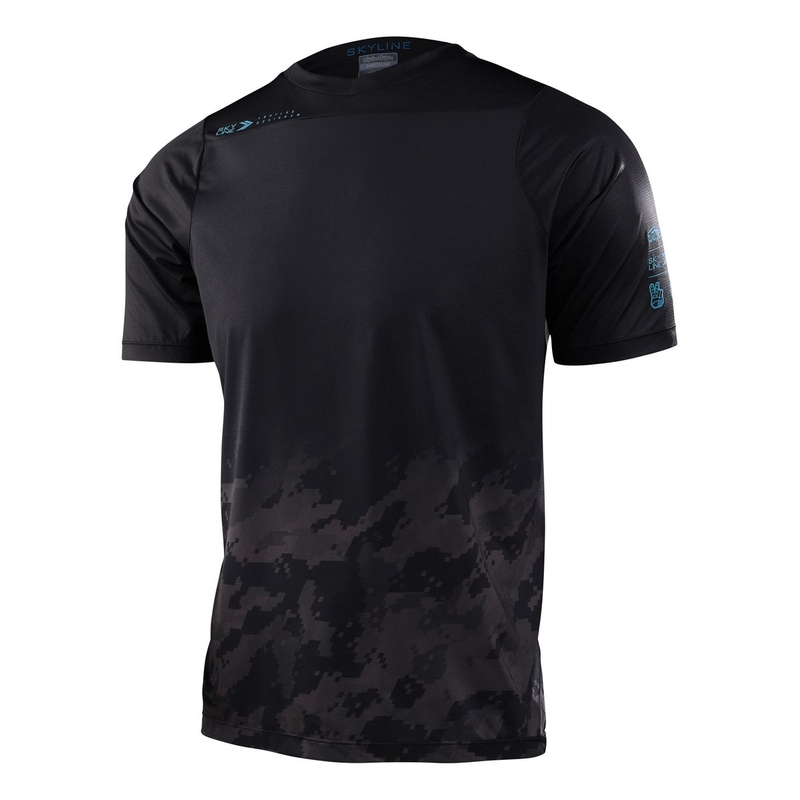 Maglia MTB SKYLINE a manica corta ultraleggera nero Taglia S