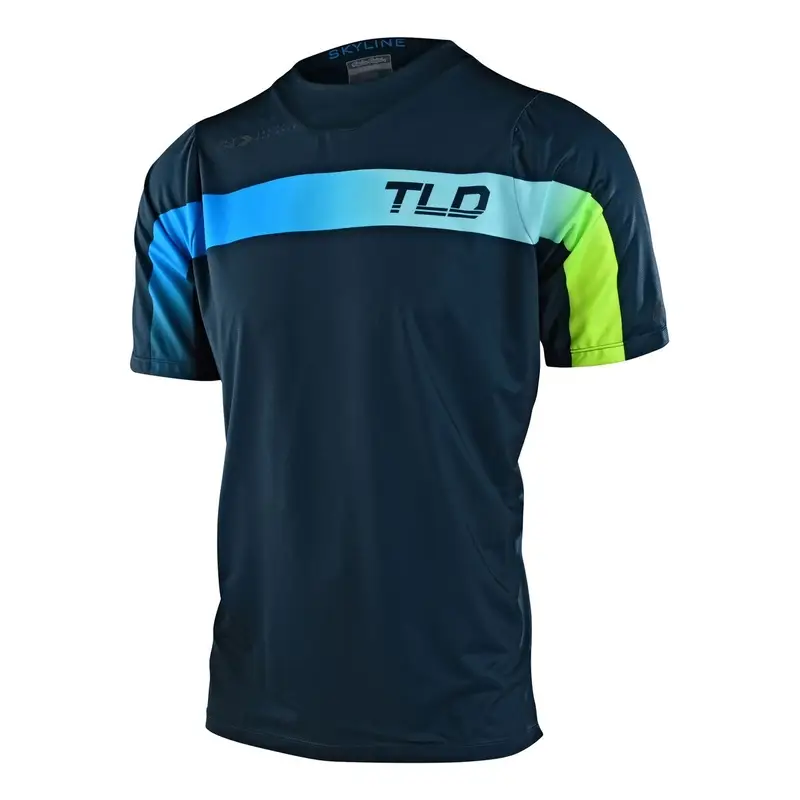 MTB Skyline Jet Fuel Camiseta con corte corto de manga corta de color azul claro l #1