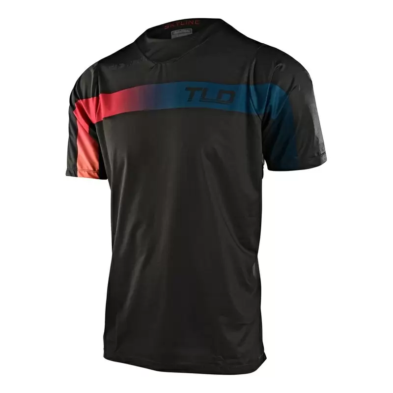 MTB Skyline Jet Fuel Shirt avec une manche courte noire de taille courte S #1