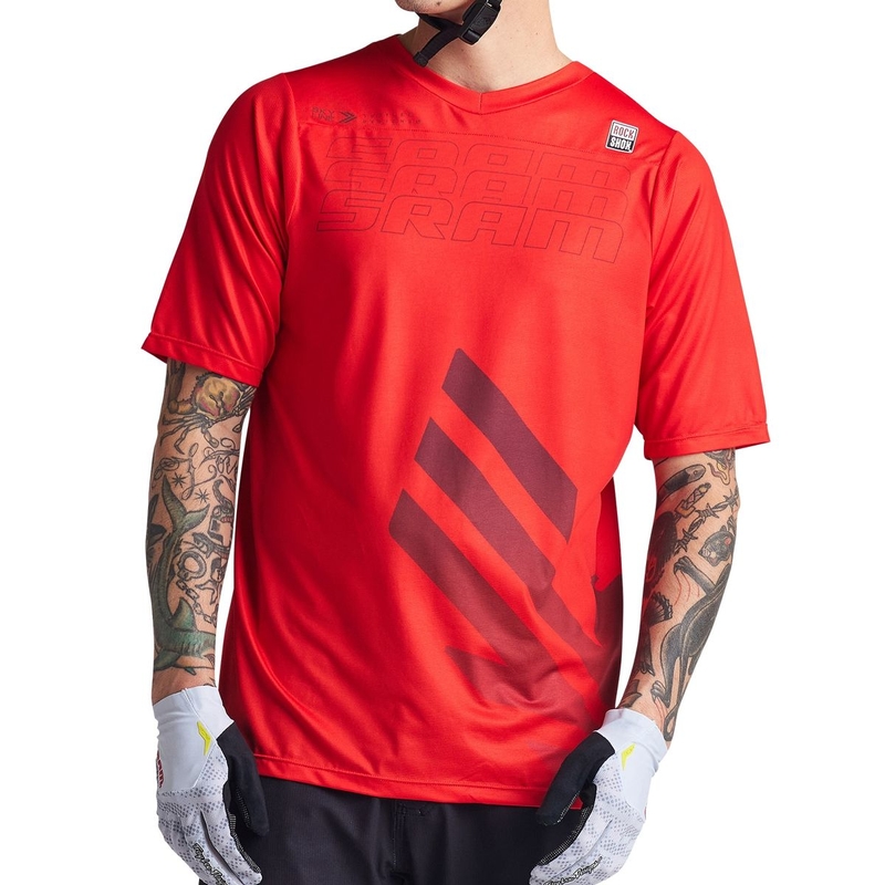 Maglia MTB SKYLINE SRAM EAGLE ONE a manica corta ultraleggera rosso Taglia S