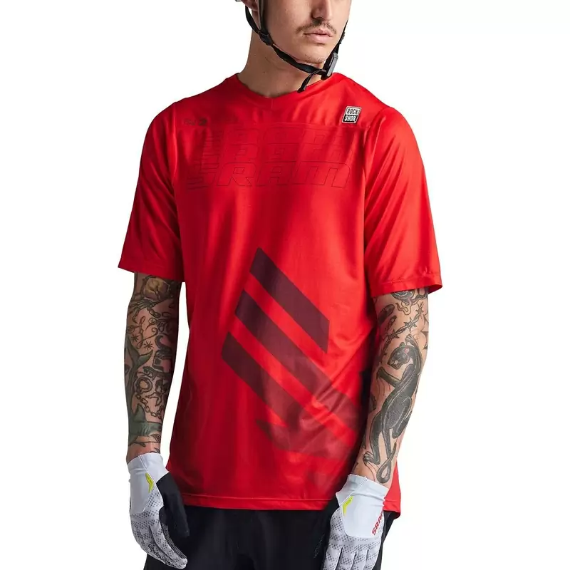 Maglia MTB SKYLINE SRAM EAGLE ONE a manica corta ultraleggera rosso Taglia S #1