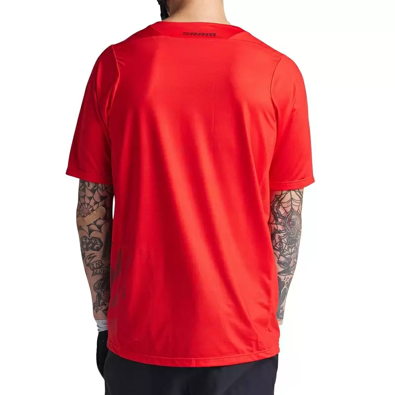Maglia MTB SKYLINE SRAM EAGLE ONE a manica corta ultraleggera rosso Taglia S #2