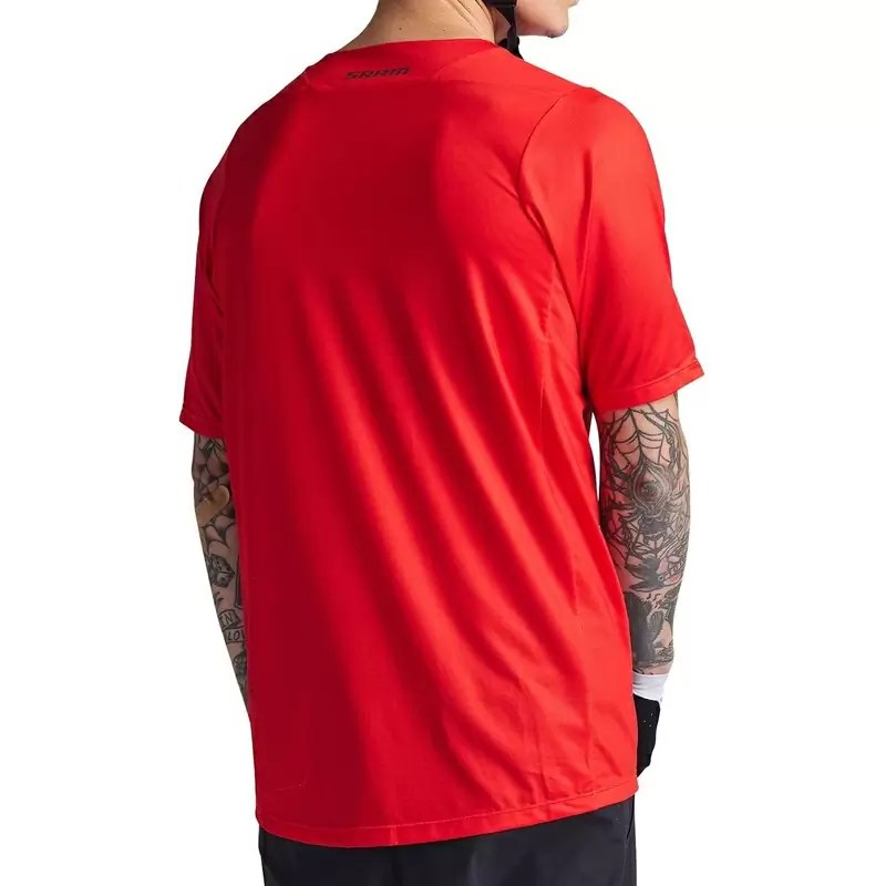 Maglia MTB SKYLINE SRAM EAGLE ONE a manica corta ultraleggera rosso Taglia S #4