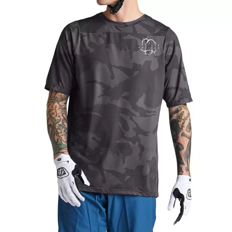 MTB Skyline Shadow Skyline shirt with black short -sleeved black size s #1