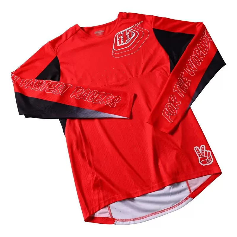 Camisa mtb sprint mtb com mangas longas longas e longas #1