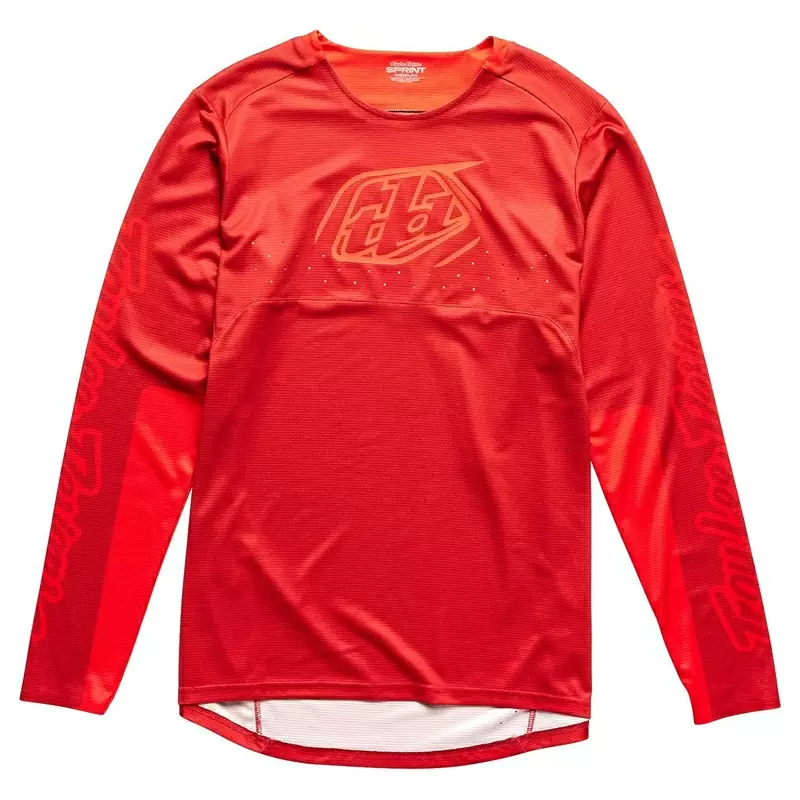 Maglia MTB SPRINT ICON a manica lunga traspirante arancione Taglia S - image