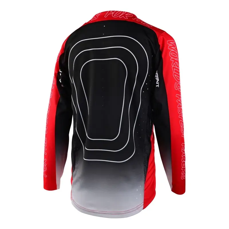 MTB Sprint MTB shirt with long sleeves for red child size m #1