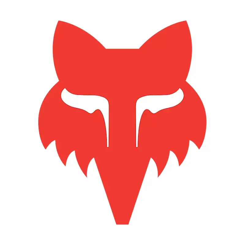 Pegatina roja de Fox Head 6.4cm - image