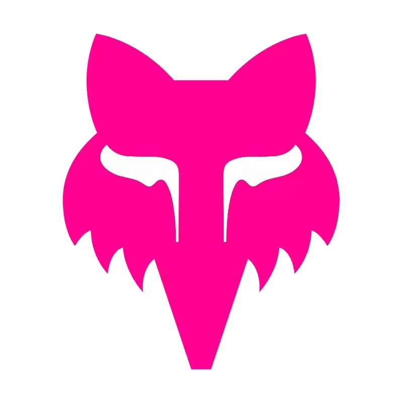 Pegatina Rosa Cabeza de Fox 10cm - image
