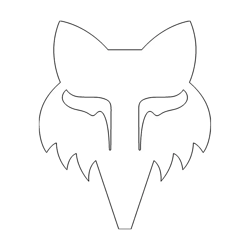 Fox Head 18cm Sticulante Sagomato White Sagomato - image
