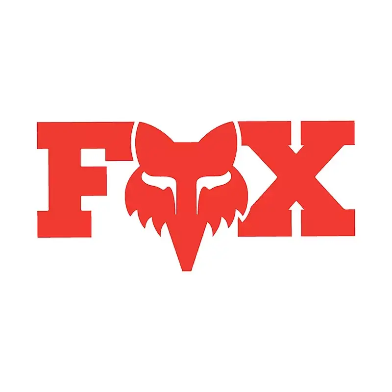 Pegatina roja de Fox Head 7.5cm - image