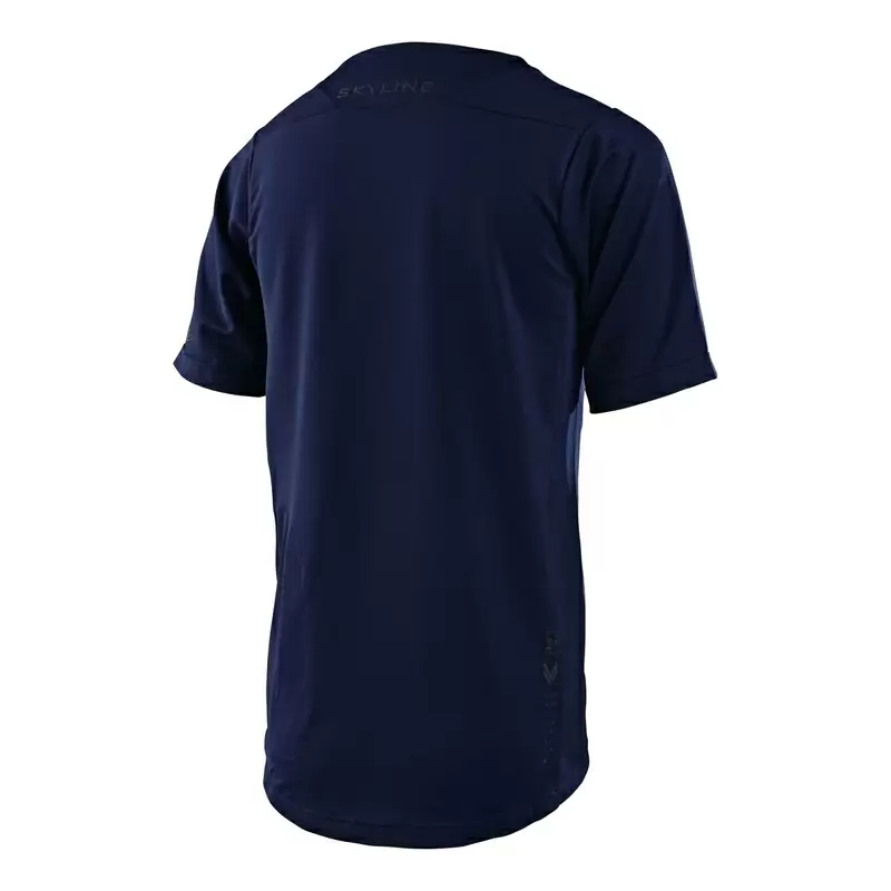 Maglia MTB SKYLINE a manica corta ultraleggera per bambino blu Taglia S #1