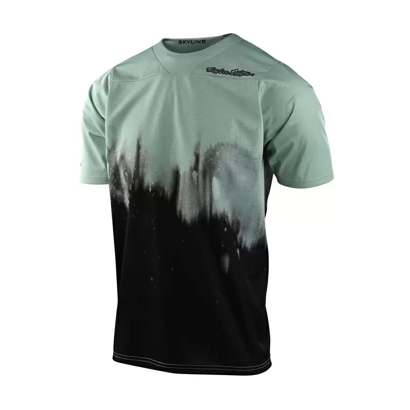 MTB Skyline Shirt Diffuzieren Sie mit kurzem Ärmel Ultra -Licht für Schwarz/Grün -Kinder Größe S S #1