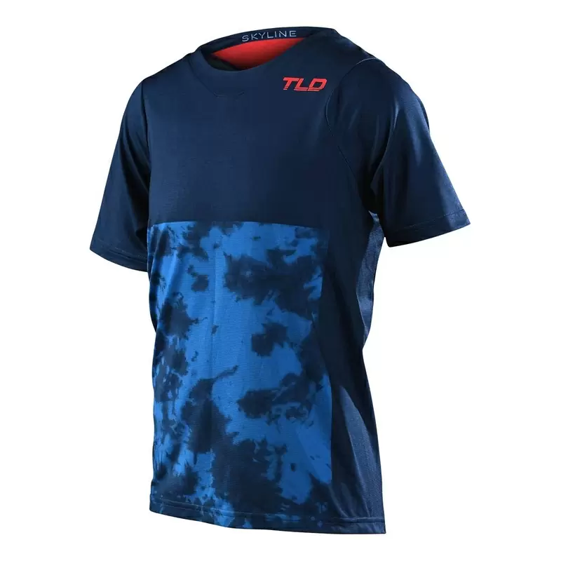 Maglia MTB SKYLINE BREAKS a manica corta ultra leggera per bambino blu Taglia XS #1