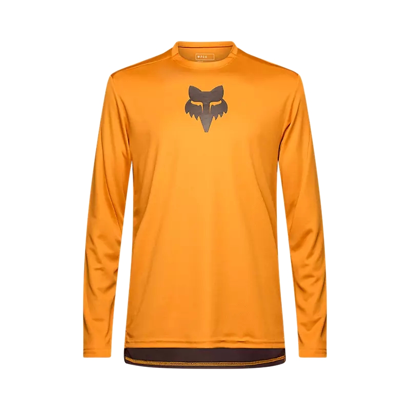 Maglia MTB Manica Lunga Ranger Fox Head Marrone Caramello Taglia XXL