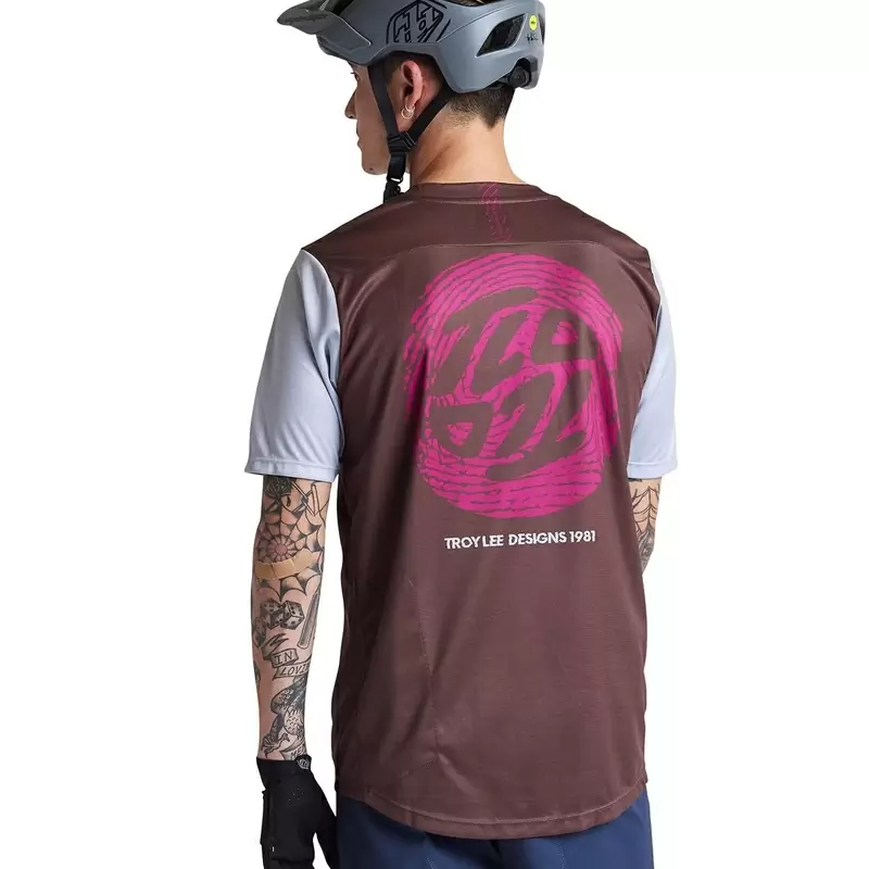 Maglia MTB FLOWLINE FLIPPED a maniche corte casual marrone Taglia S #1
