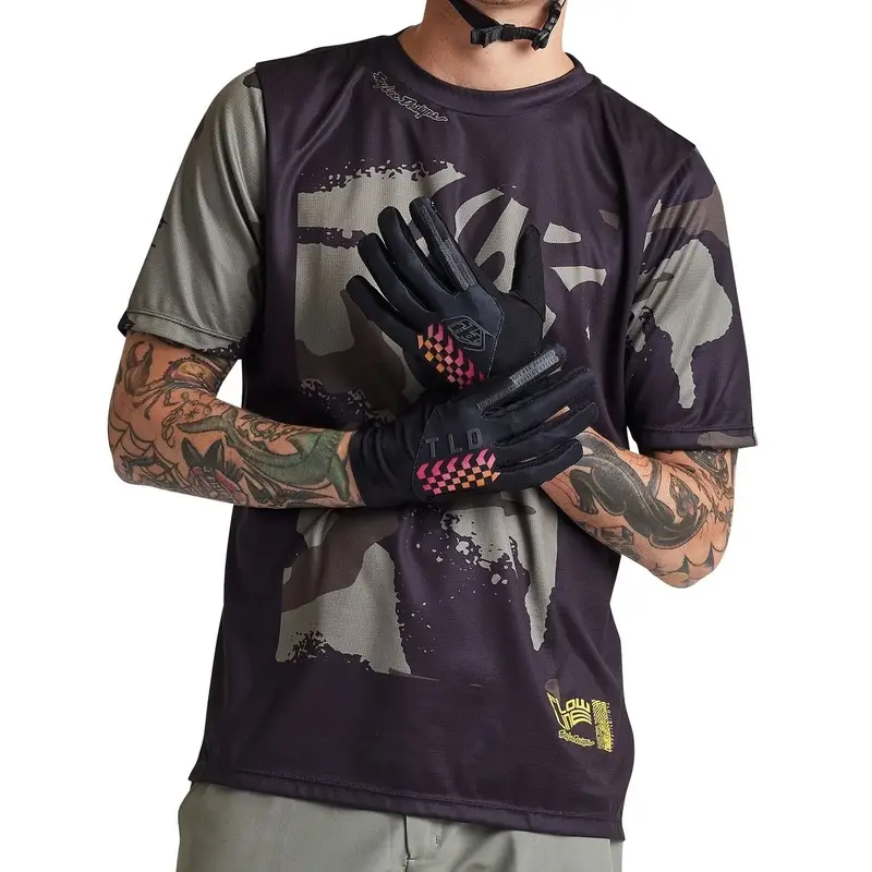 Camisa de borde de línea de flujo MTB con mangas cortas negras de mangas cortas XL - image