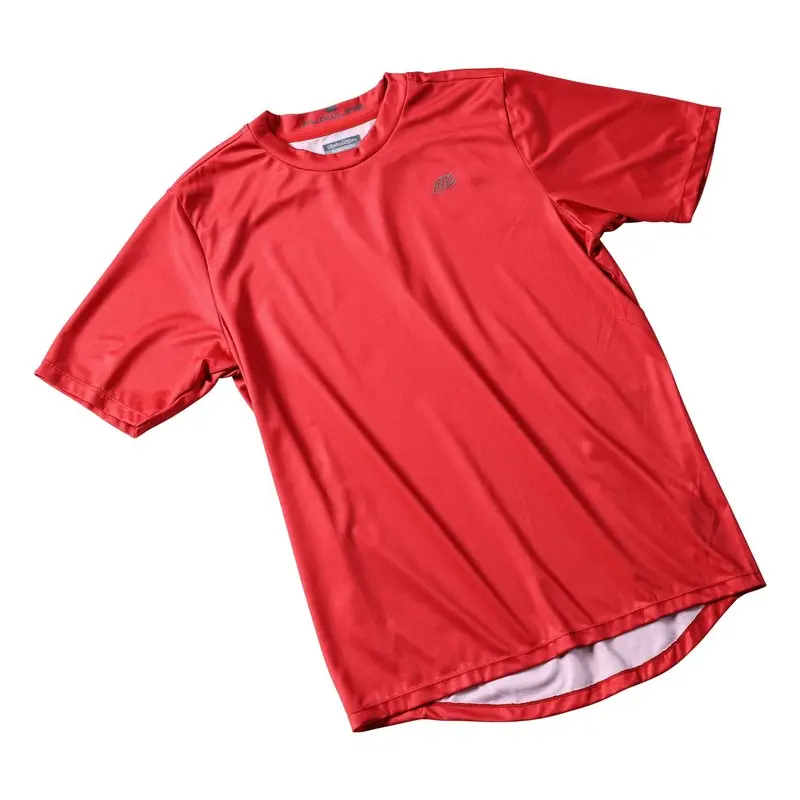 MTB Flowline Shirt with Red Casual Corte manga feita Made M #1