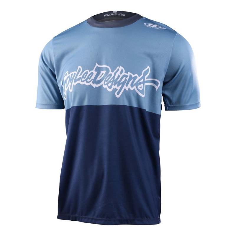 MTB Flowline shirt with Cassual Blue Stock Sleeves Size S