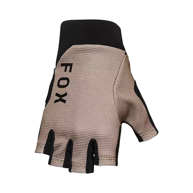 Kurze MTB -Handschuhe Ranger Gel Frauen beige S Schnitt - image