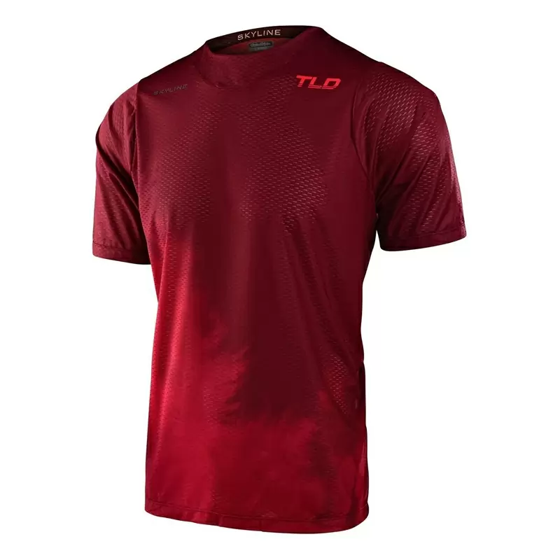 Maglia MTB SKYLINE AIR FADES a manica corta ultra leggera rosso Taglia S #1