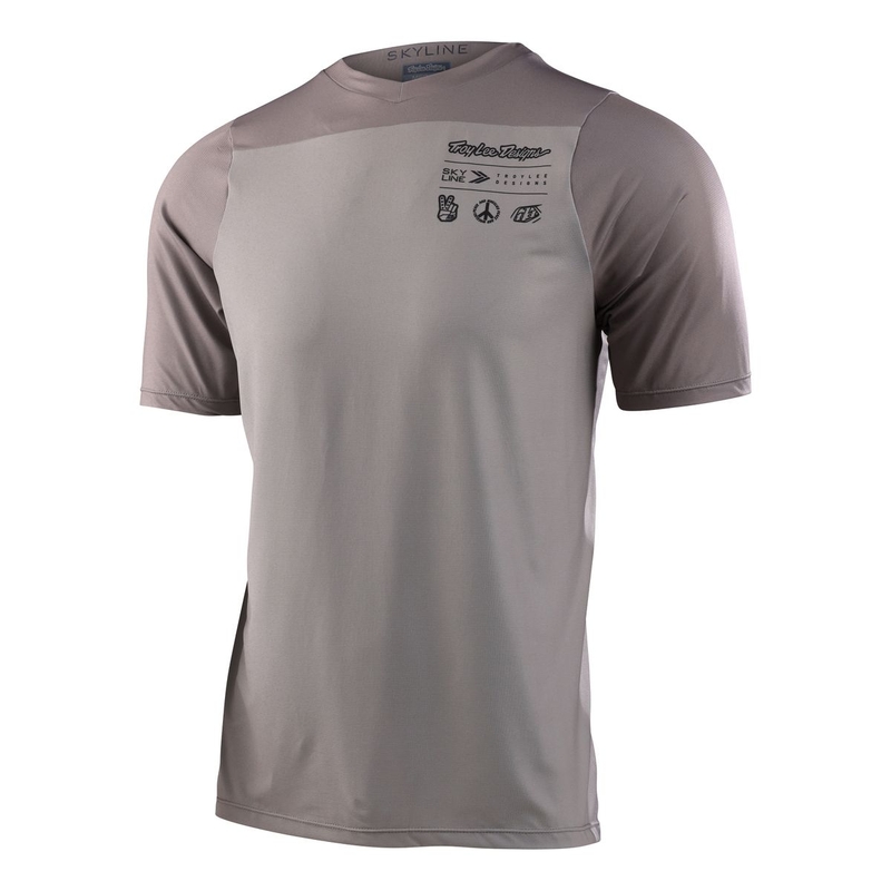 Hautage de chemise MTB avec coupe courte ultra-légère gris L