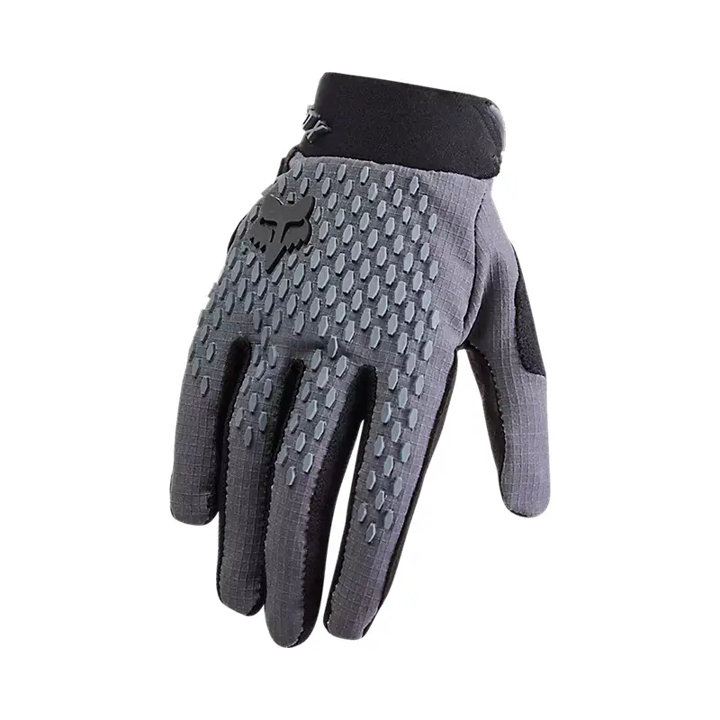 Les gants pour VTT défendent la taille de l'enfant gris foncé l - image