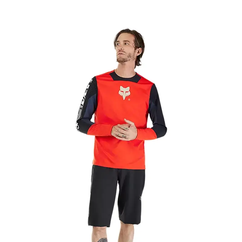 Long sleeve shirt Mtb Flexair LS Jersey High Red Flient Size S #2