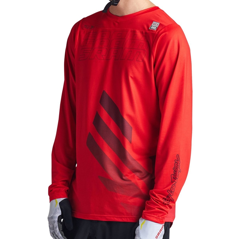 Maglia MTB SKYLINE SRAM EAGLE ONE a manica lunga ultraleggera rosso Taglia S