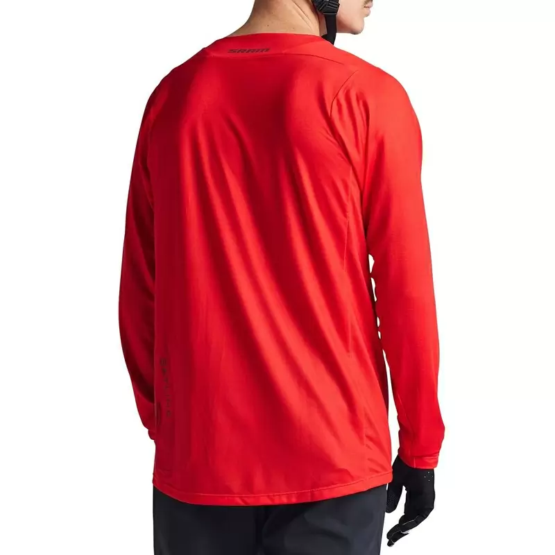 Maglia MTB SKYLINE SRAM EAGLE ONE a manica lunga ultraleggera rosso Taglia S #1