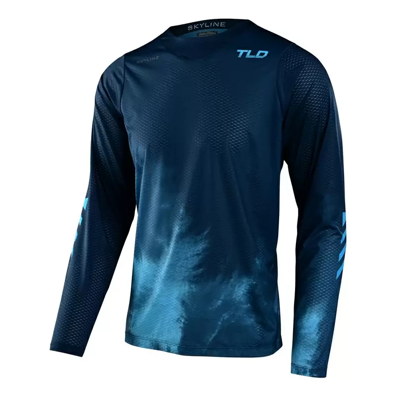 Maglia MTB SKYLINE AIR FADES a manica lunga ultra leggera blu Taglia L #1