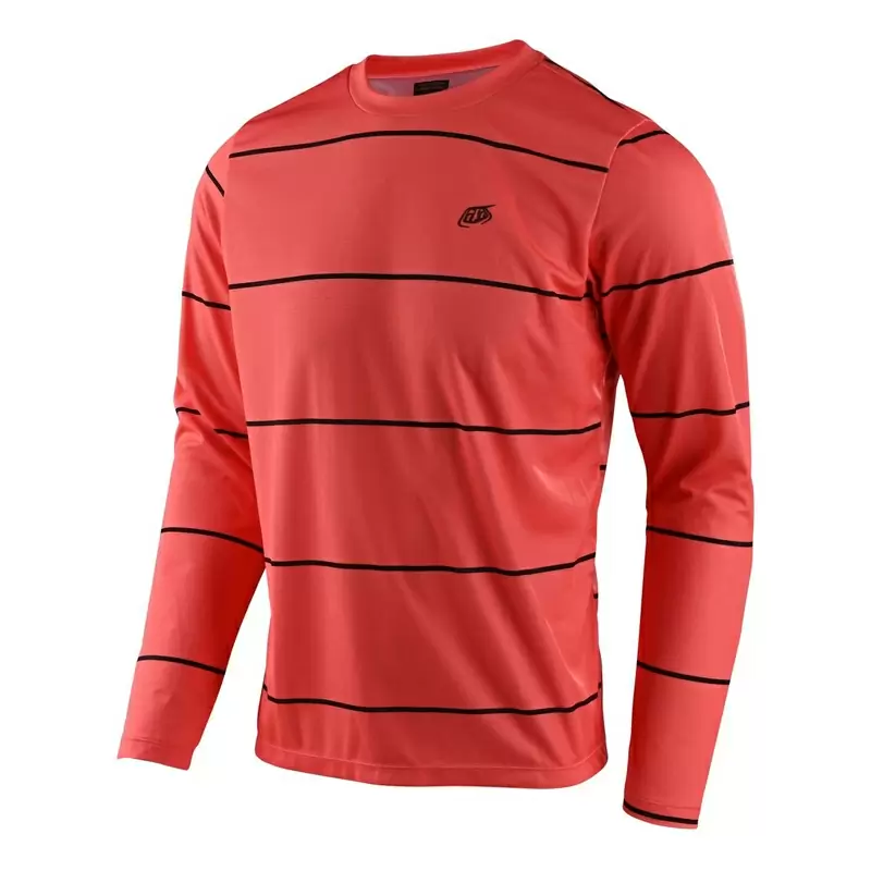 MTB TLD Flowline L/S Stacked Casual Sleeve Long Red S cut #1