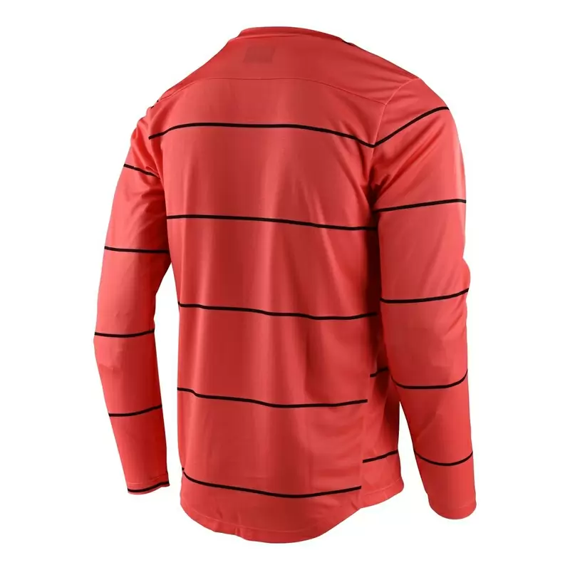 MTB TLD Flowline MTB bike jersey L/S Stacked Casual A Long Red Sleeve cut L #3