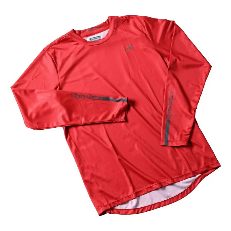 MTB Flowline MTB -Shirt mit langen Ärmeln lässig Red S #1