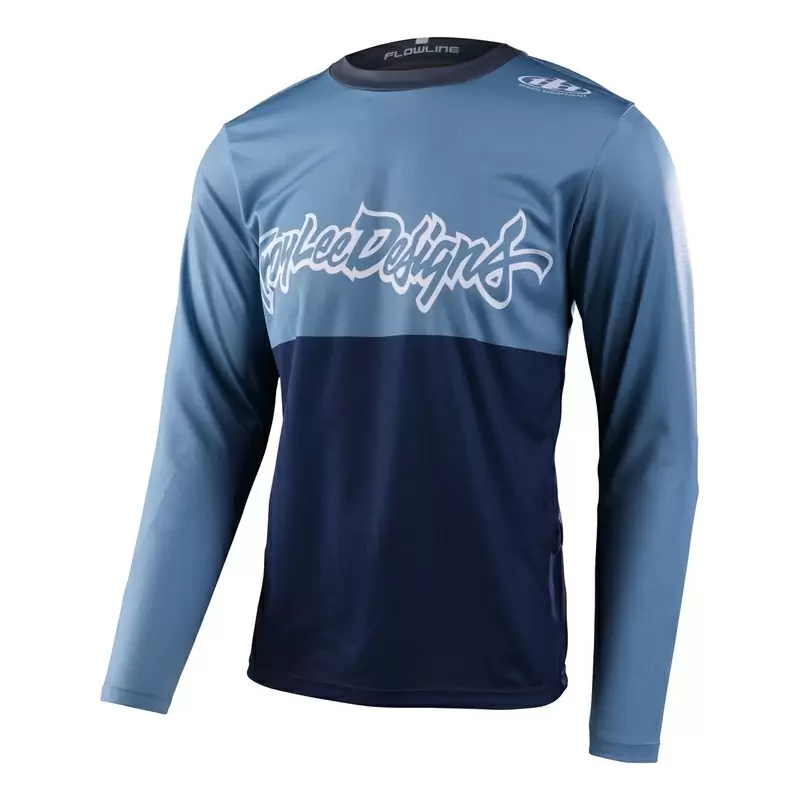Maglia MTB FLOWLINE a maniche lunghe casual blu Taglia M - image