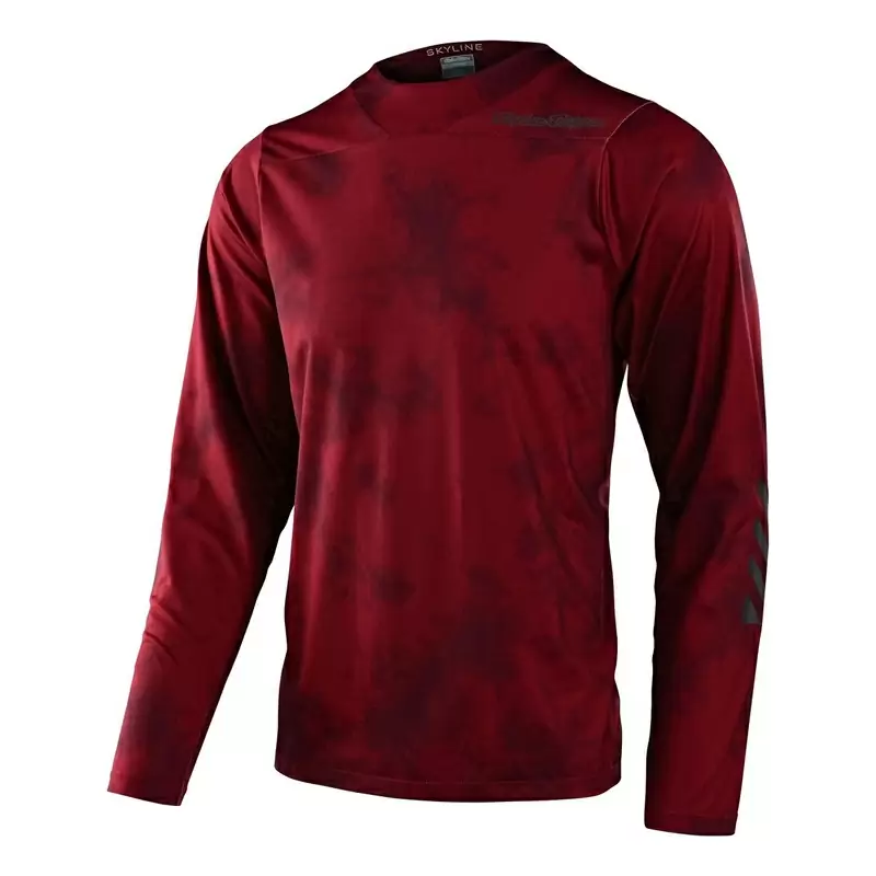Maglia MTB SKYLINE Chill a manica lunga calda e confortevole rosso Taglia S #1