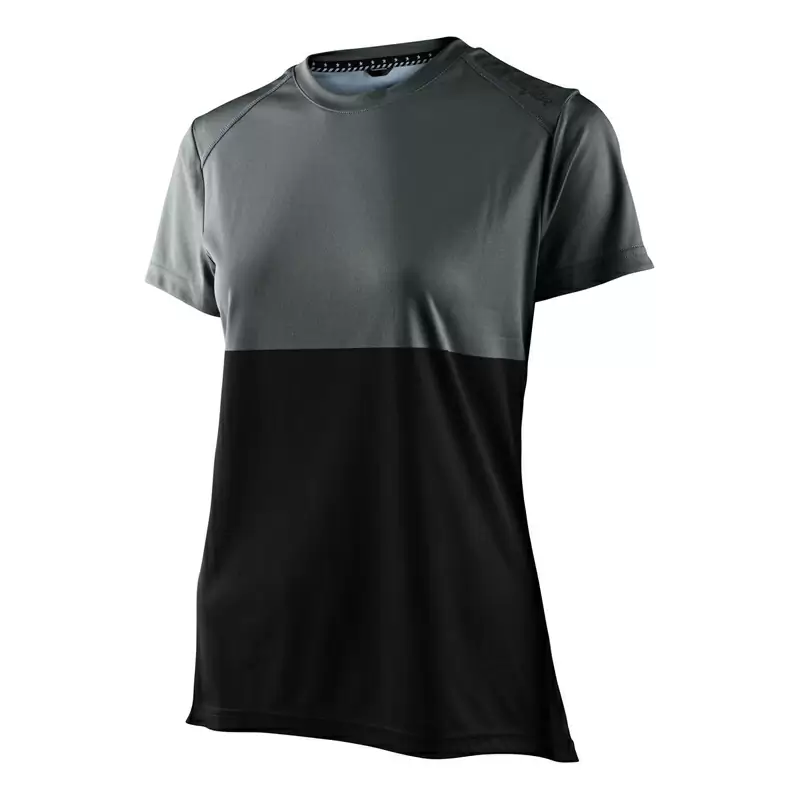 Maglia MTB LILIUM BLOCK a manica corta elastica e traspirante da donna nero/verde Taglia XS #1
