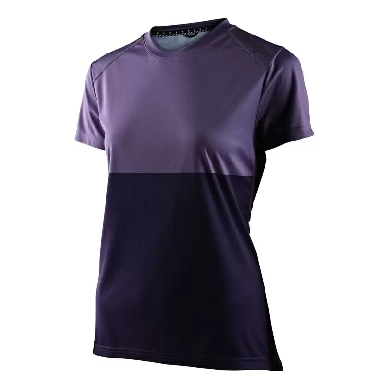 Maglia MTB LILIUM BLOCK a manica corta elastica e traspirante da donna viola Taglia XS #1