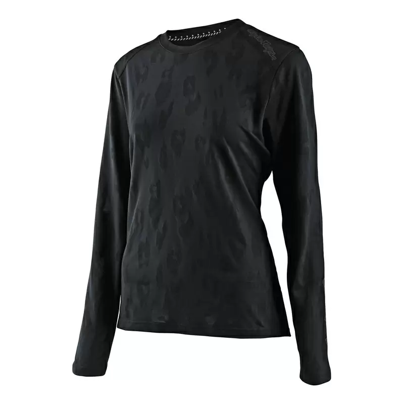 Maglia MTB LILIUM JACQUARD a maniche lunghe elastica e traspirante da donna nero Taglia XS #1