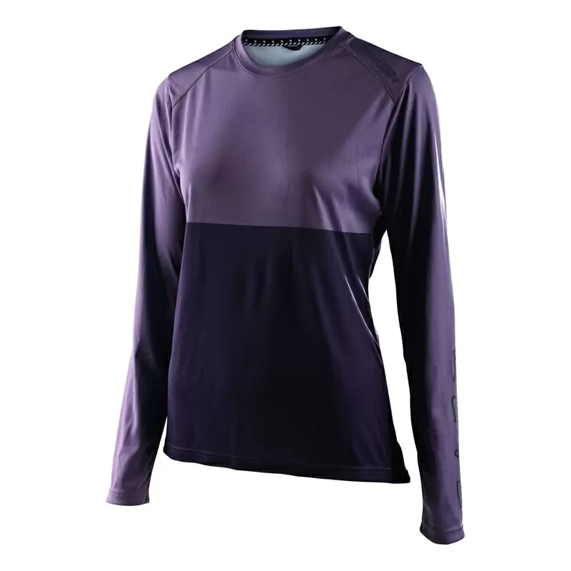 Maglia MTB LILIUM BLOCK a maniche lunghe elastica e traspirante da donna viola Taglia XS #1