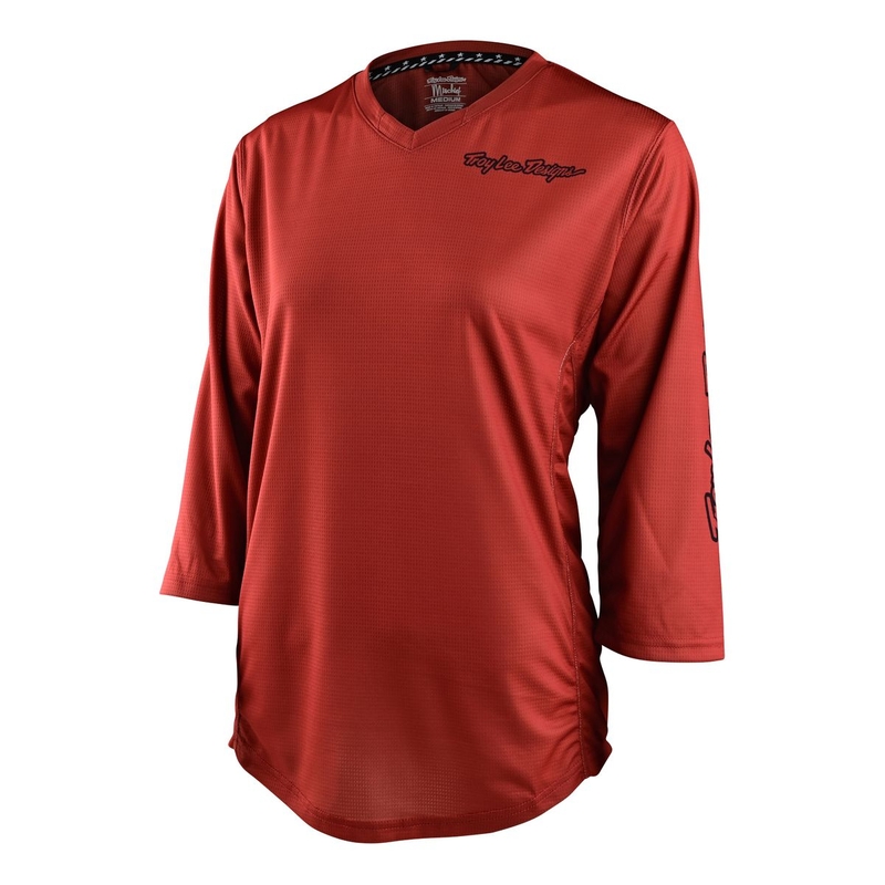 Maglia MTB MISCHIEF ultra elasticizzata con manica a tre quarti da donna marrone Taglia XS