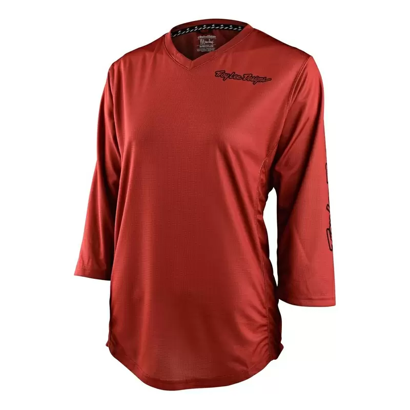 Maglia MTB MISCHIEF ultra elasticizzata con manica a tre quarti da donna marrone Taglia XS - image